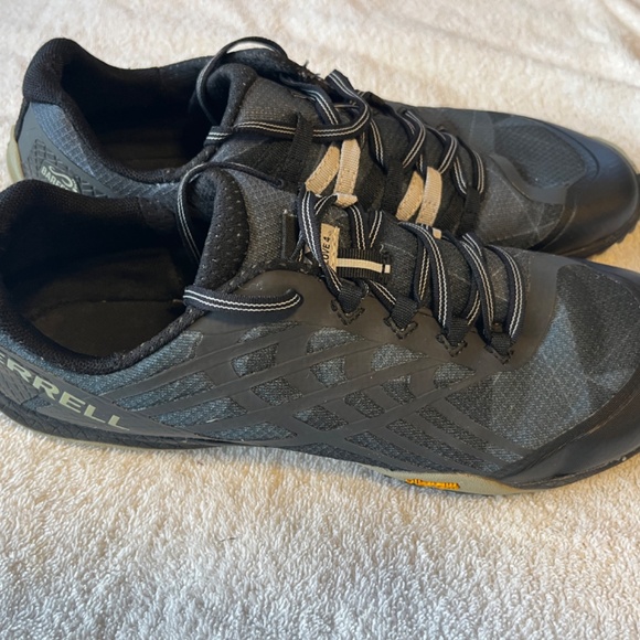 MERRELL Trail Glove 4 Black Gray Women's Barefoot Running Shoe Sz 11 US J09664 - Picture 12 of 14